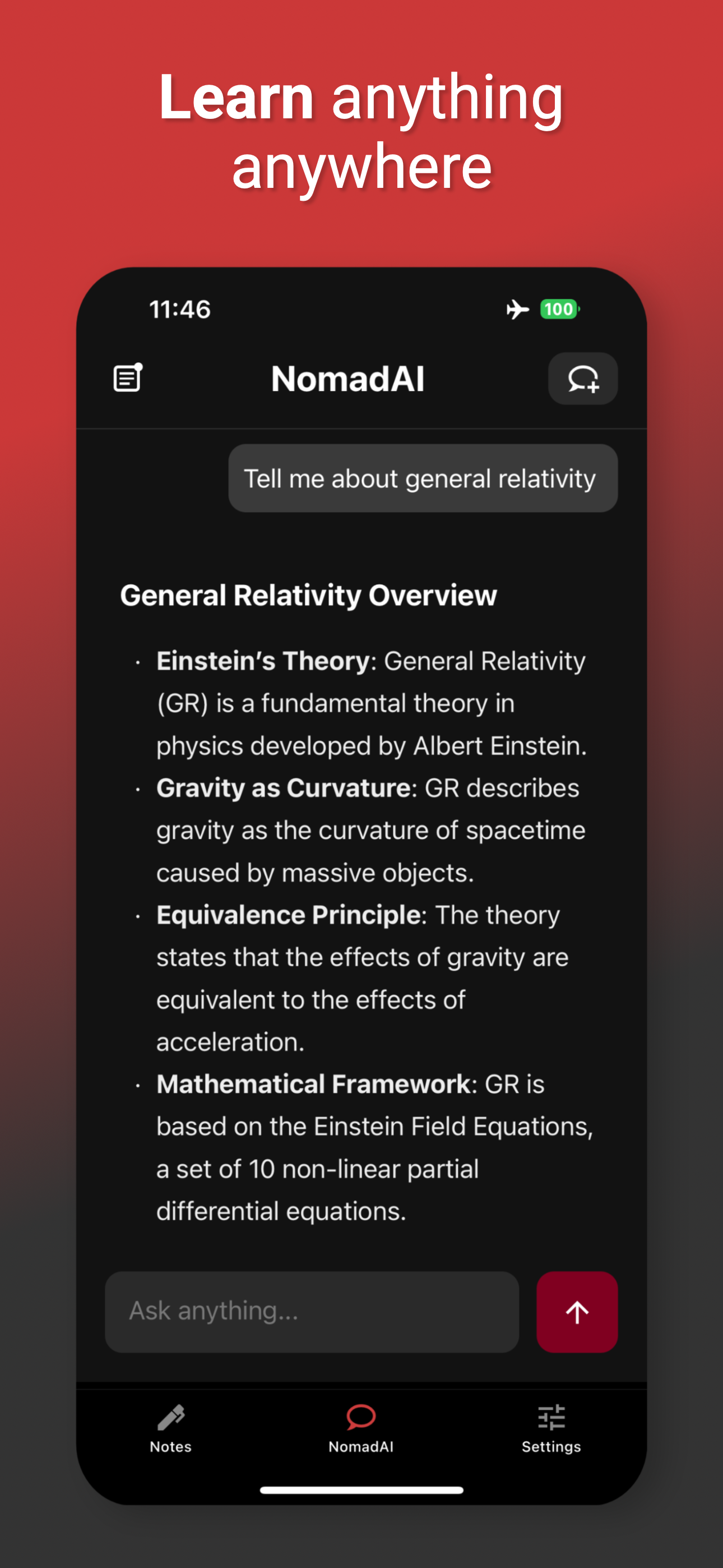 Nomad AI Interface - View 1